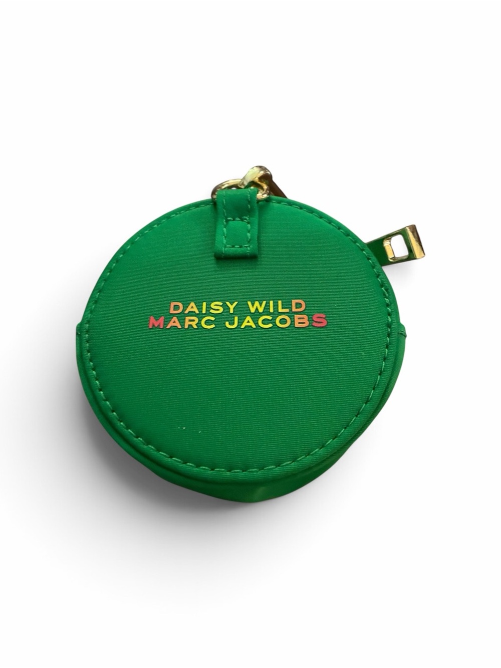 Marc Jacobs Green Daisy Wild Round Coin Case